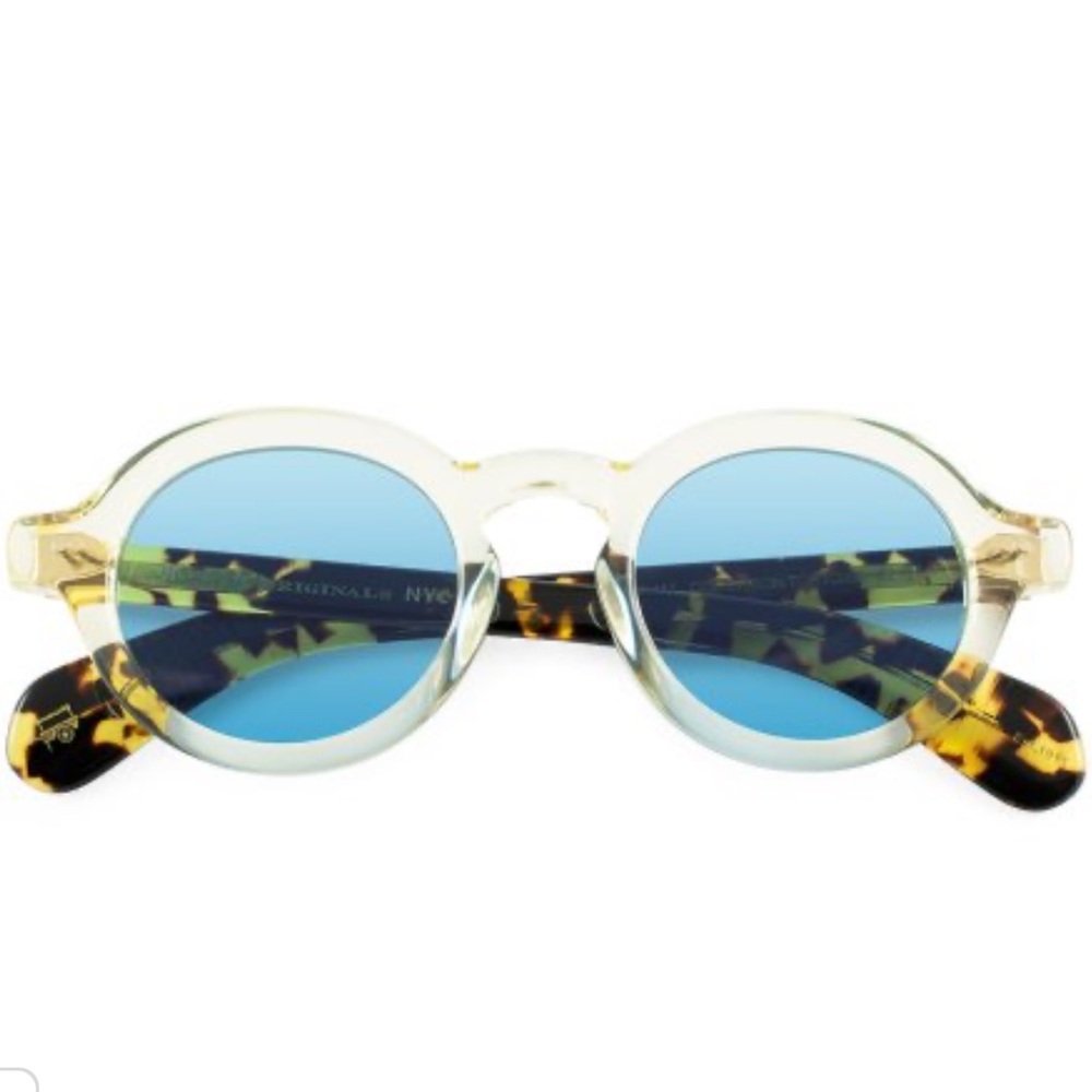 MOSCOT unisex Tinted Blue Sunglasses